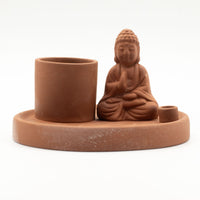 Porte-Encens Bouddha Céramique - Bâtons & Cônes Terre Cuite