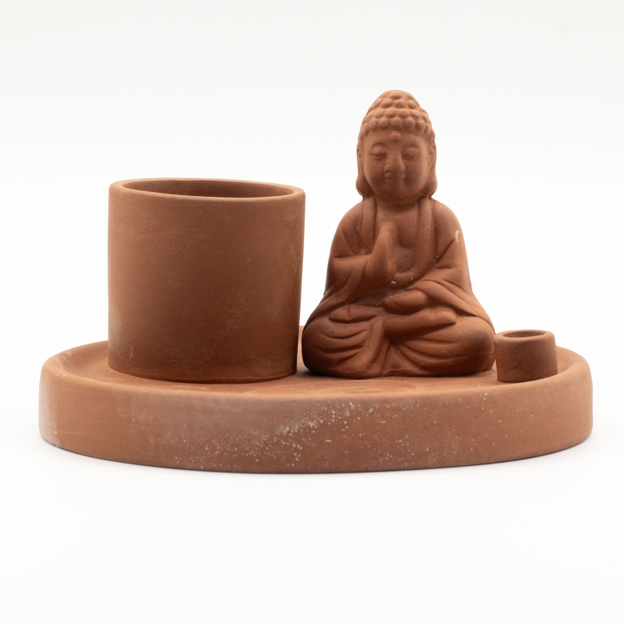 Porte-Encens Bouddha Céramique - Bâtons & Cônes Terre Cuite