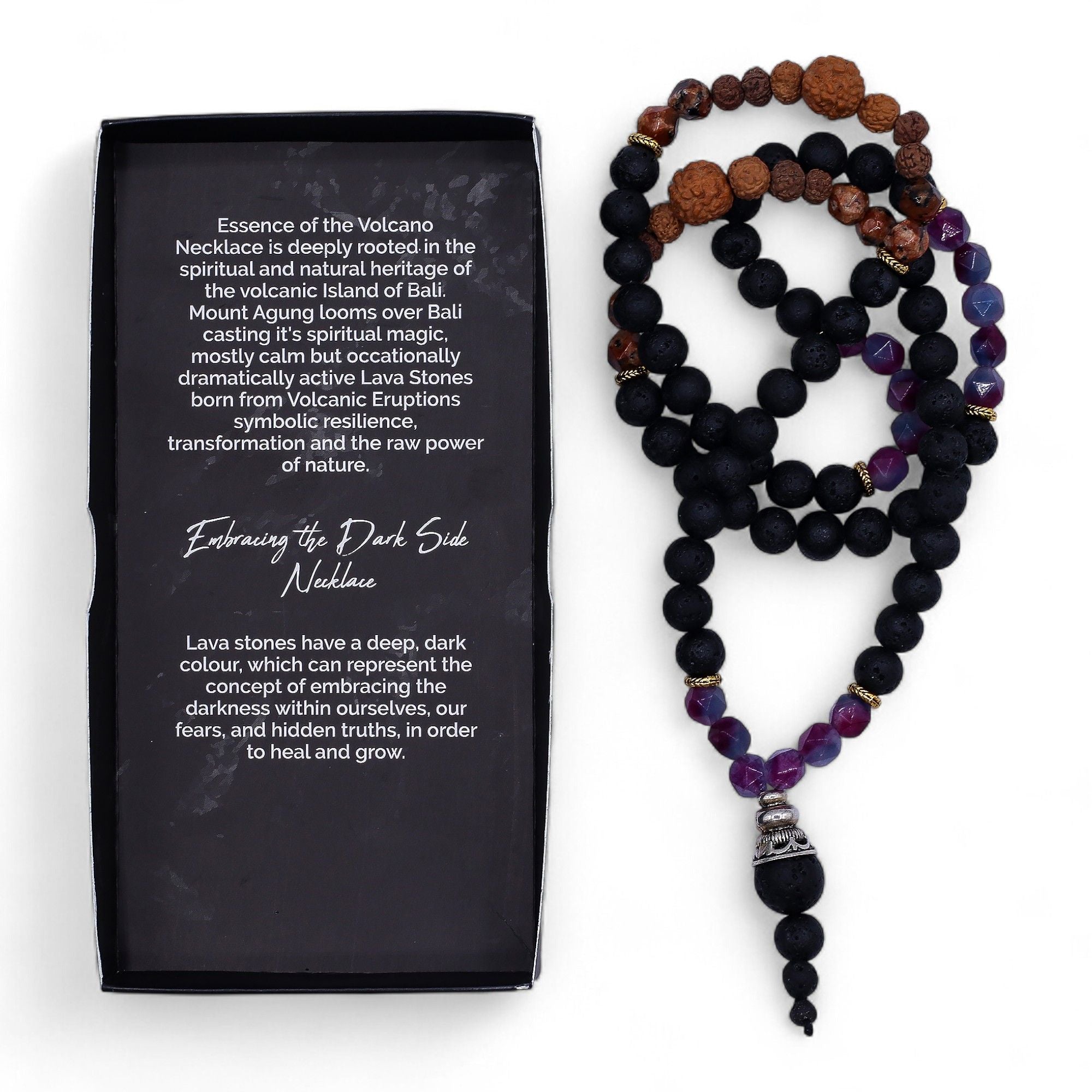 Essence of the Volcano Necklace - Embracing the Dark Side