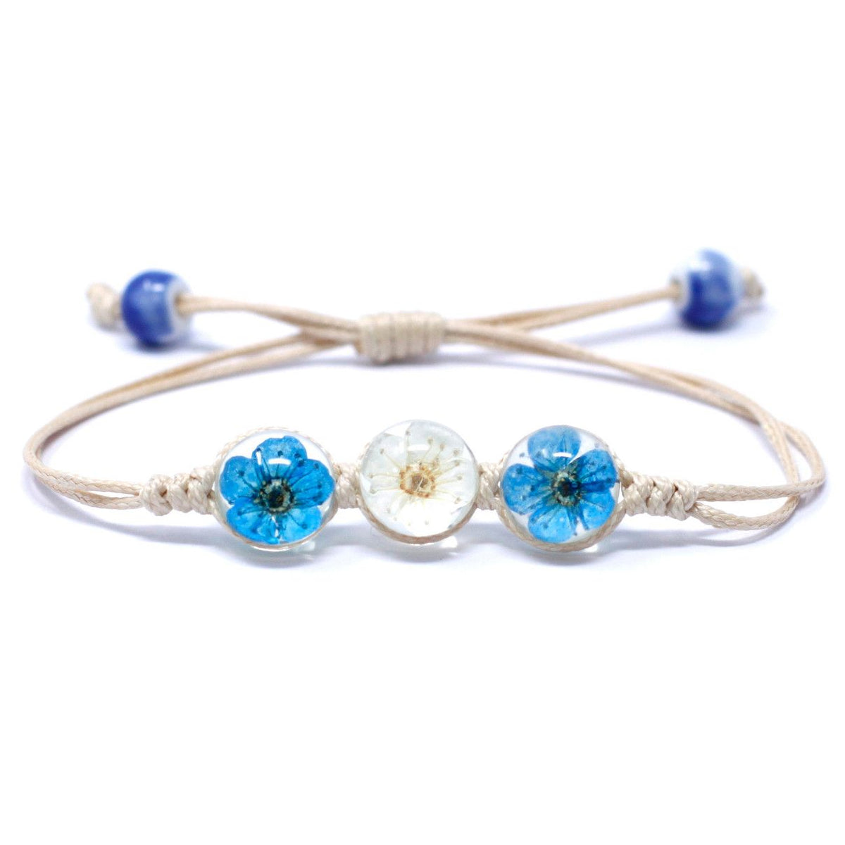 Bracelet Fleurs Séchées — Trois Perles de Verre - photo 3