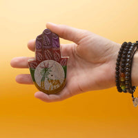 Porte-encens Pierre Savon Hamsa 9x6cm - Méditation – photo 2