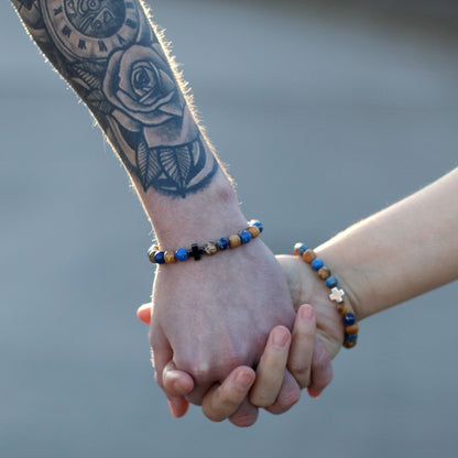 Lot de 2 bracelets d'amitié - Jaspe Paysage