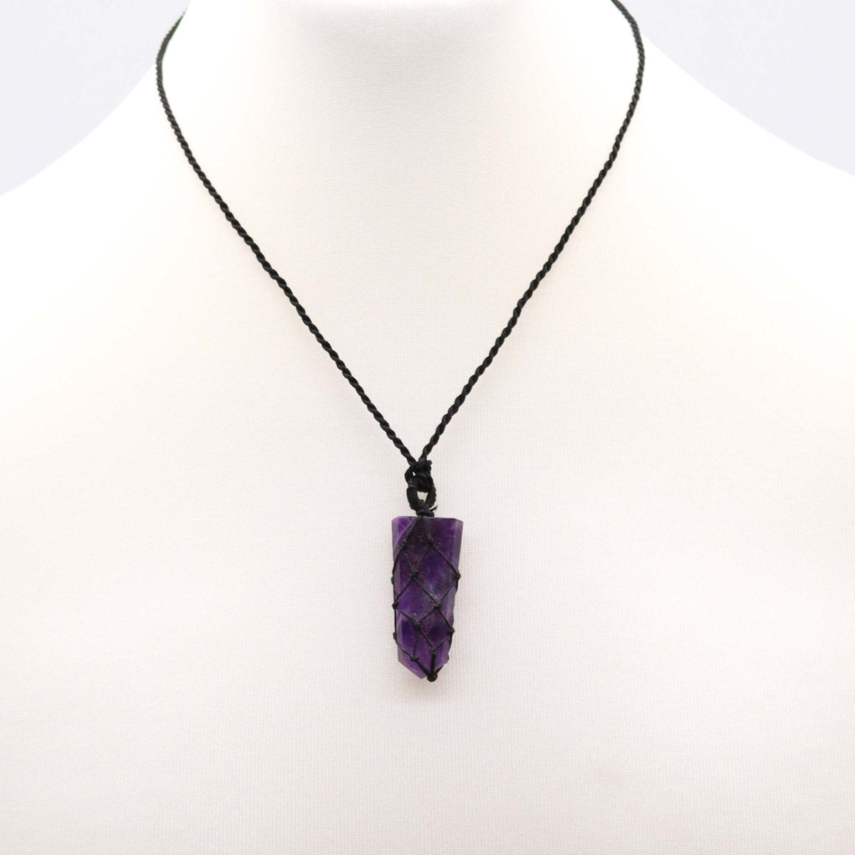 Pendentif Améthyste Pointe Plate - Anti-Stress & Intuition – photo 3
