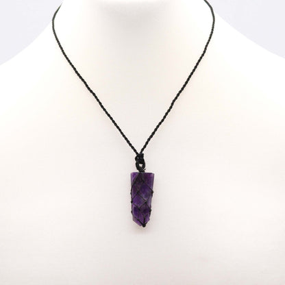 Pendentif Améthyste Pointe Plate - Anti-Stress & Intuition – photo 3