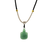 Pendentif sur cordon - Jade - photo 3