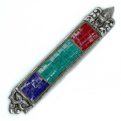 Porte-Encens Éléphant Tibétain - Mosaïque Artisanale 23cm