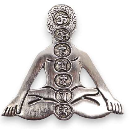 Porte-encens 7 Chakras 12x12cm - Purification & Méditation