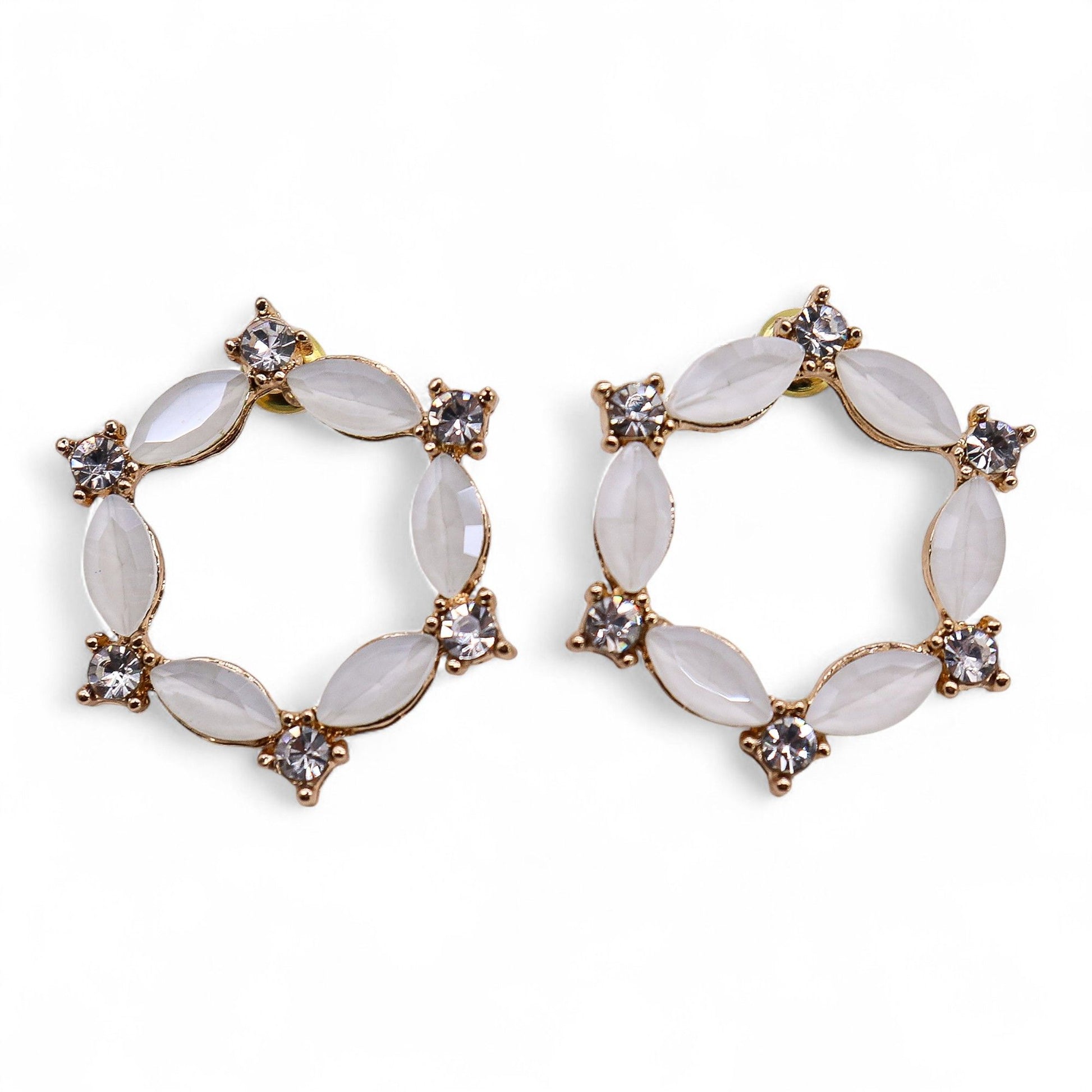 Boucles d'Oreilles Perle Verre Vintage - Élégance Loop – photo 2