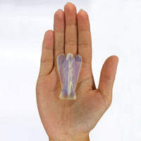 Hand Carved Gemstone Angel - Opalite - photo 2