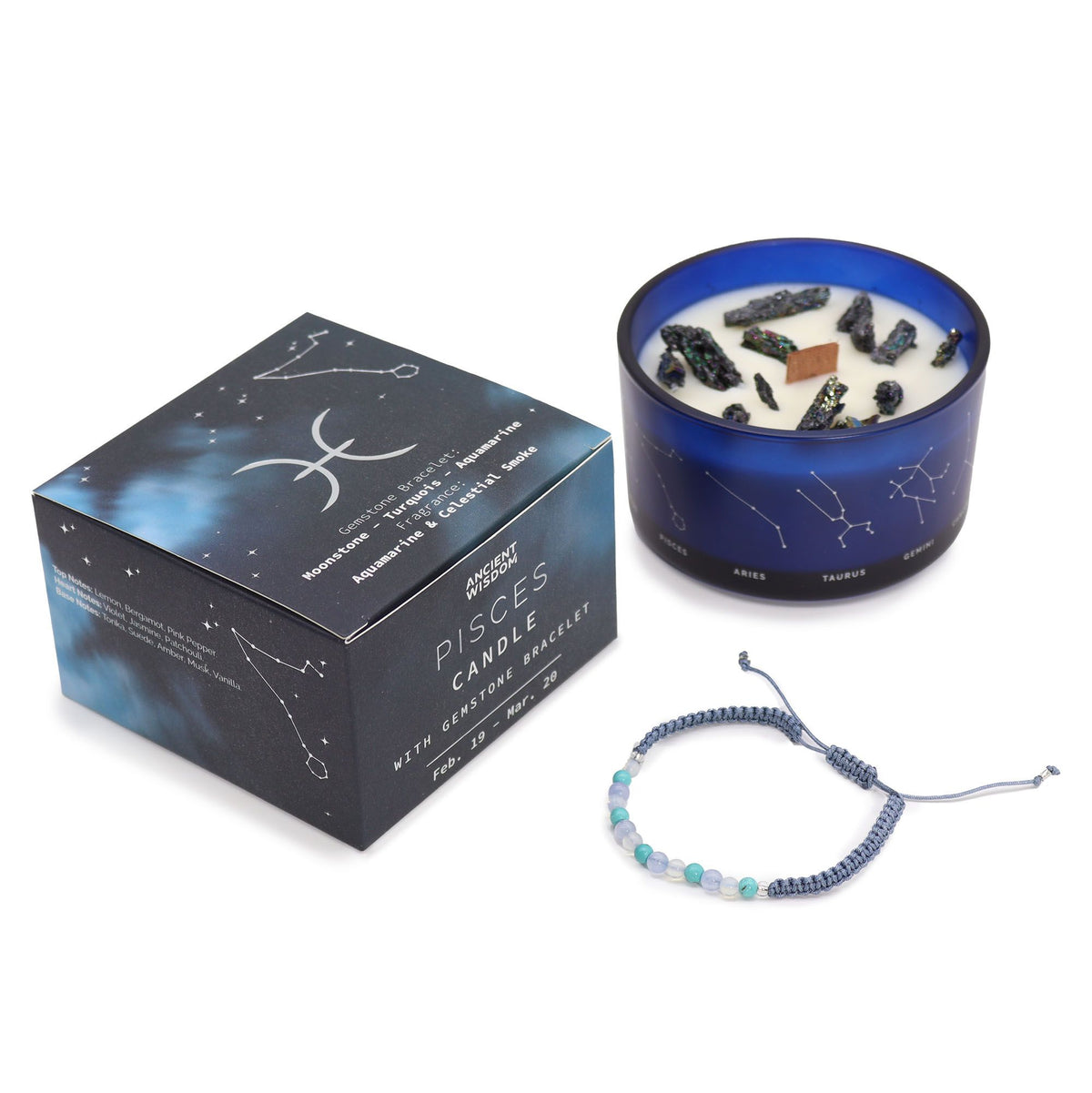 Bougie Zodiaque Poissons — Bracelet en Pierres Naturelles - photo 4