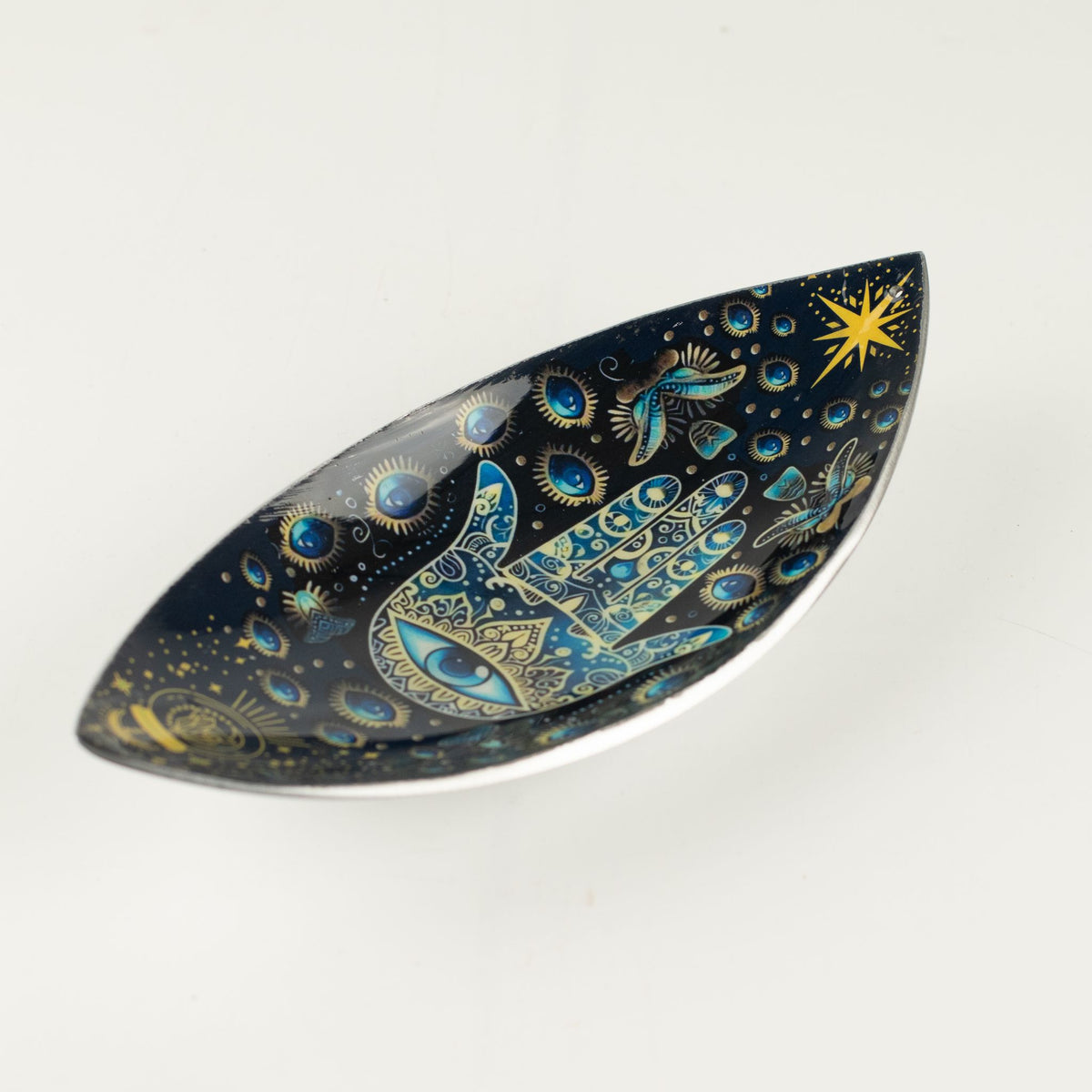 Porte-encens Émaillé — Main de Hamsa Bleue - photo 4
