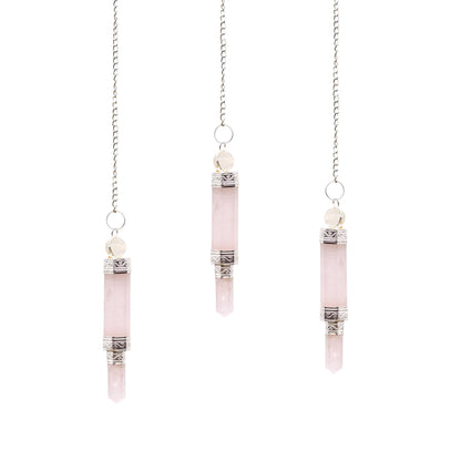 Pendule Quartz Rose 3 Pièces — Radiesthésie & Amour