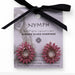 Boucles d'oreilles Verre Rose Vintage - Loop Élégance