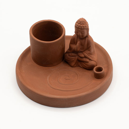 Porte-Encens Bouddha Céramique - Bâtons & Cônes Terre Cuite – photo 2