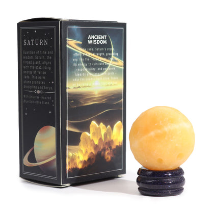 Planète en Jade sur support pierre du soleil (40 mm) - photo 2