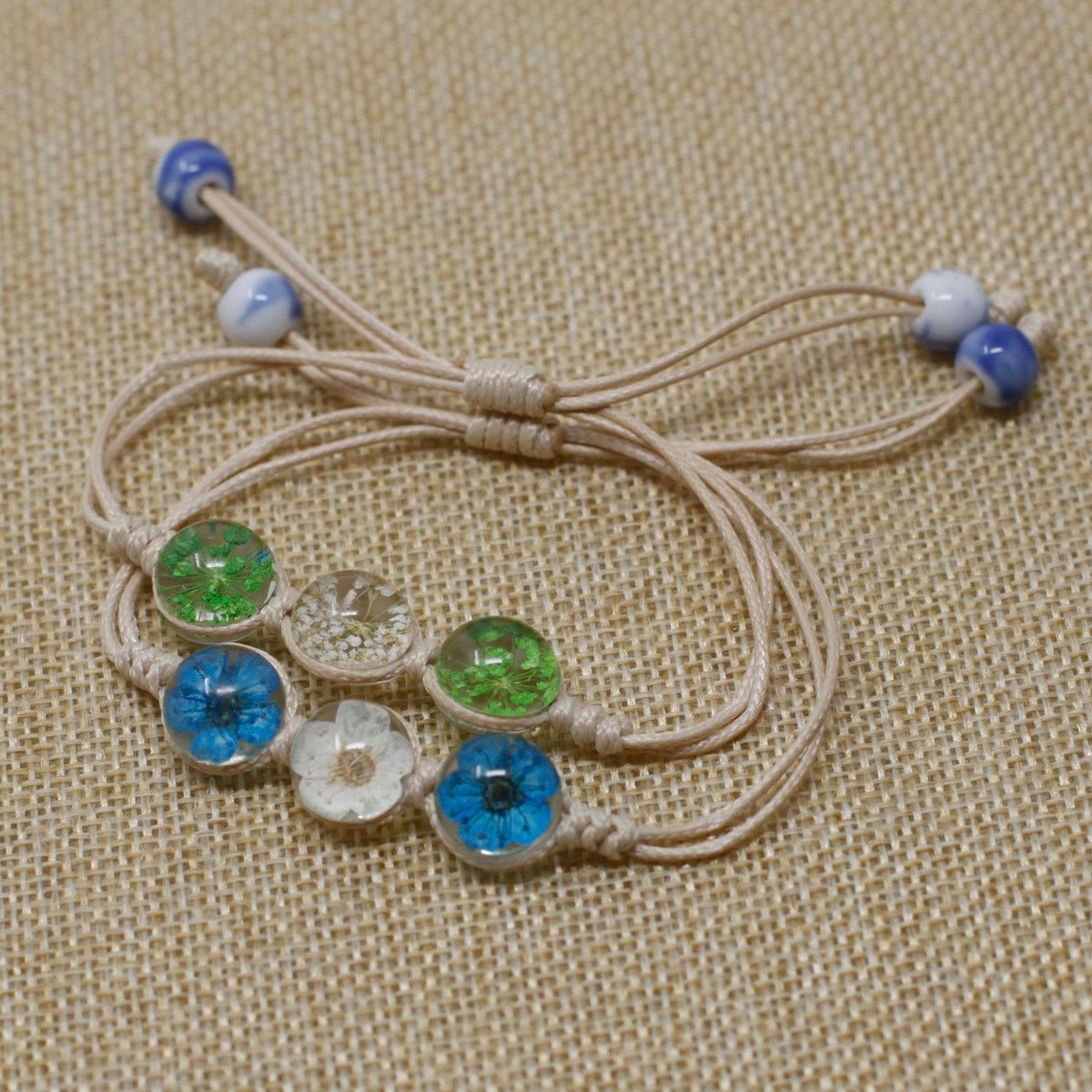Bracelet Fleurs Séchées — Trois Perles de Verre - photo 2