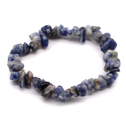Bracelet en chips de Sodalite