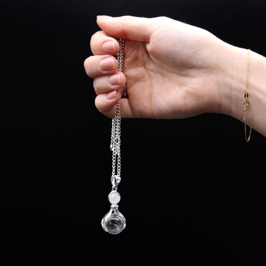 Gemstone Healing Hands Pendant - Black Agate - photo 2