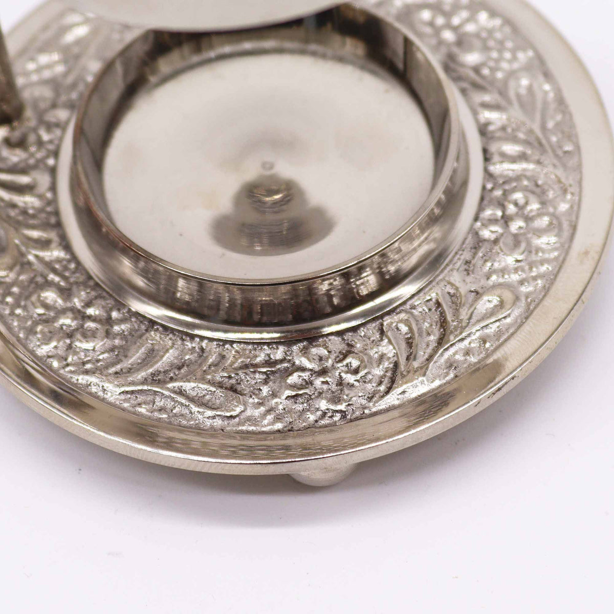 Réchaud à Résine Réglable en Laiton Argenté — Grille Amovible - photo 2