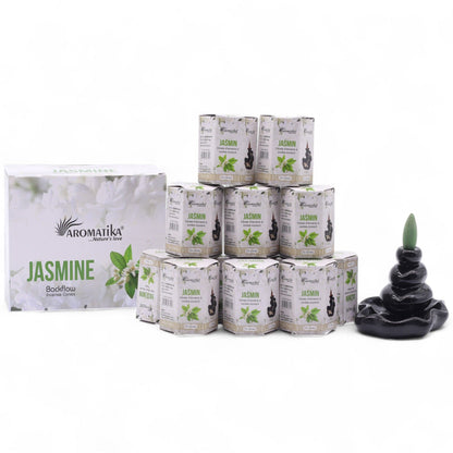 Encens Refoulant Jasmin - Cônes Backflow x10 Aromatika – photo 4