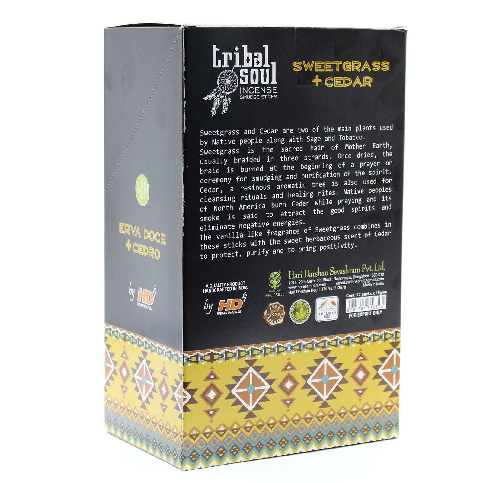 Encens Sweetgrass & Cèdre - Tribal Soul Purification – photo 2