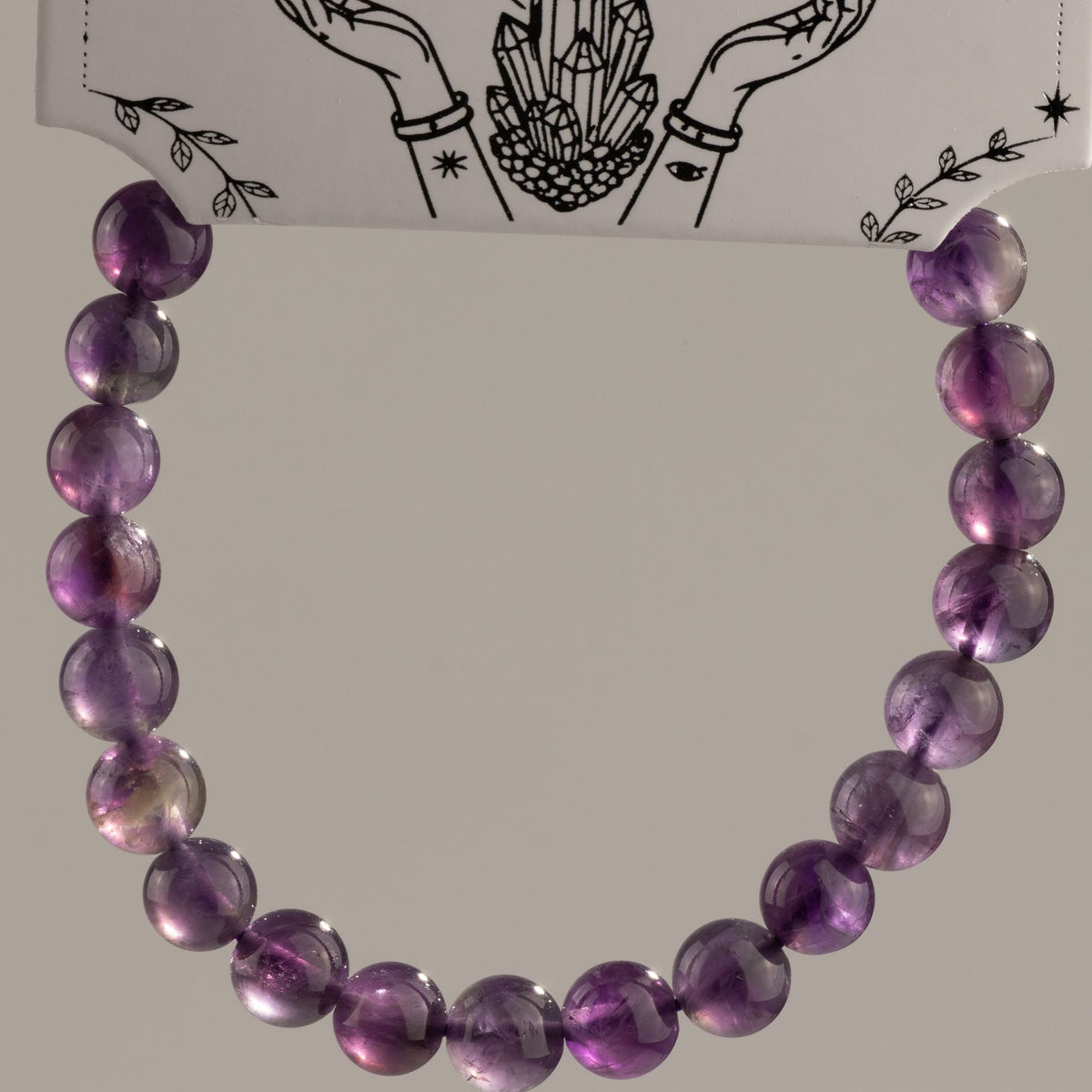 Bracelet Améthyste — Perles de 6 mm — 17 cm - photo 6