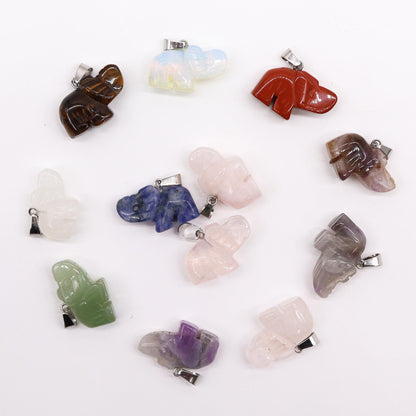 Pendentif Éléphant porte-bonheur (12 assortis)