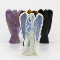 Hand Carved Gemstone Angel - Opalite - photo 3