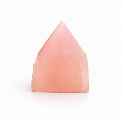 Pointe polie en Quartz rose (lot de 5 à 6 pièces)