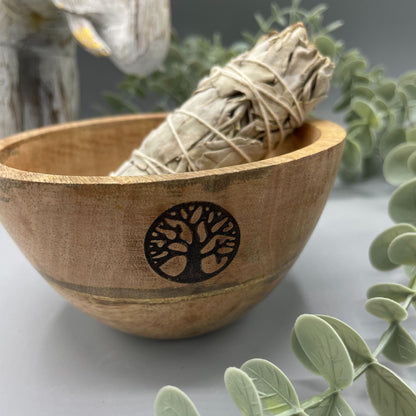 Bol en Bois Arbre de Vie 12x7cm - Offrandes & Rituels – photo 2