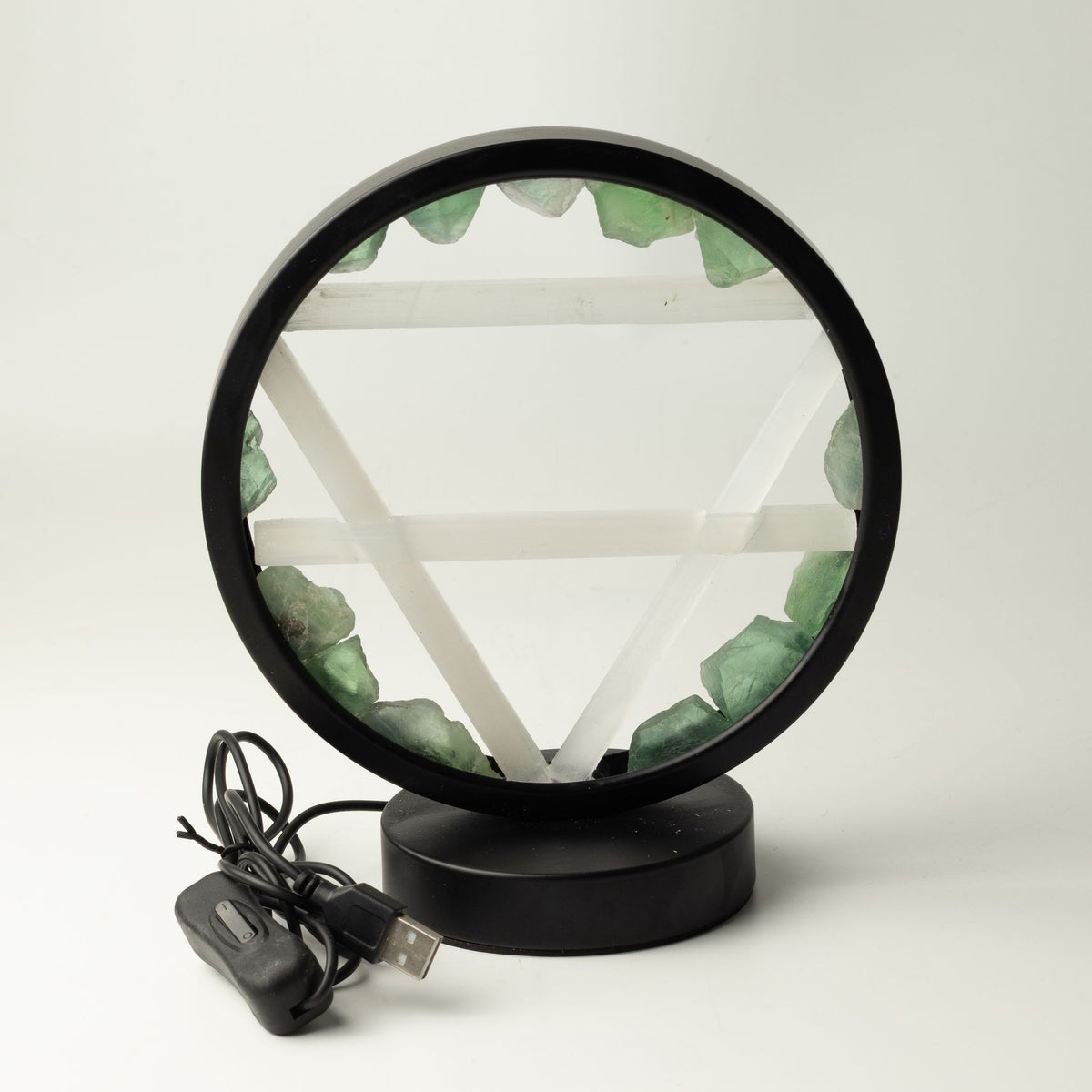 Lampe Halo Aventurine & Sélénite — Terre - photo 6