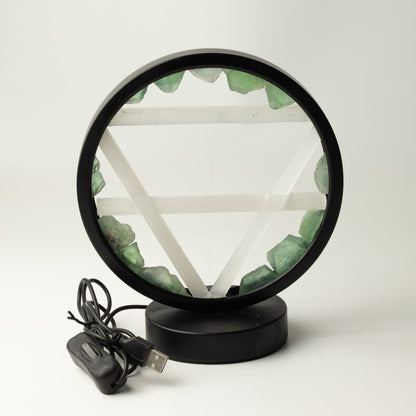 Lampe Halo Aventurine & Sélénite — Terre - photo 6