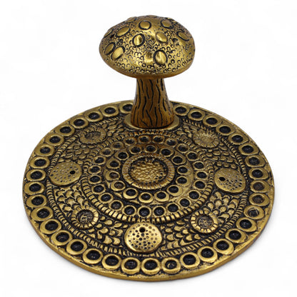 Porte-encens Champignon Laiton - Méditation & Rituels