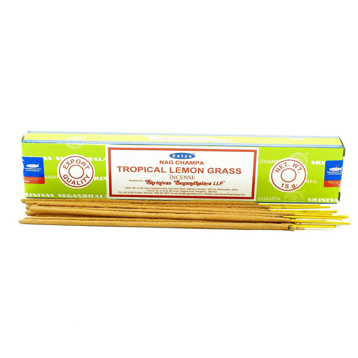 Encens Lemongrass Satya 15g - Citronnelle Vivifiante – photo 3