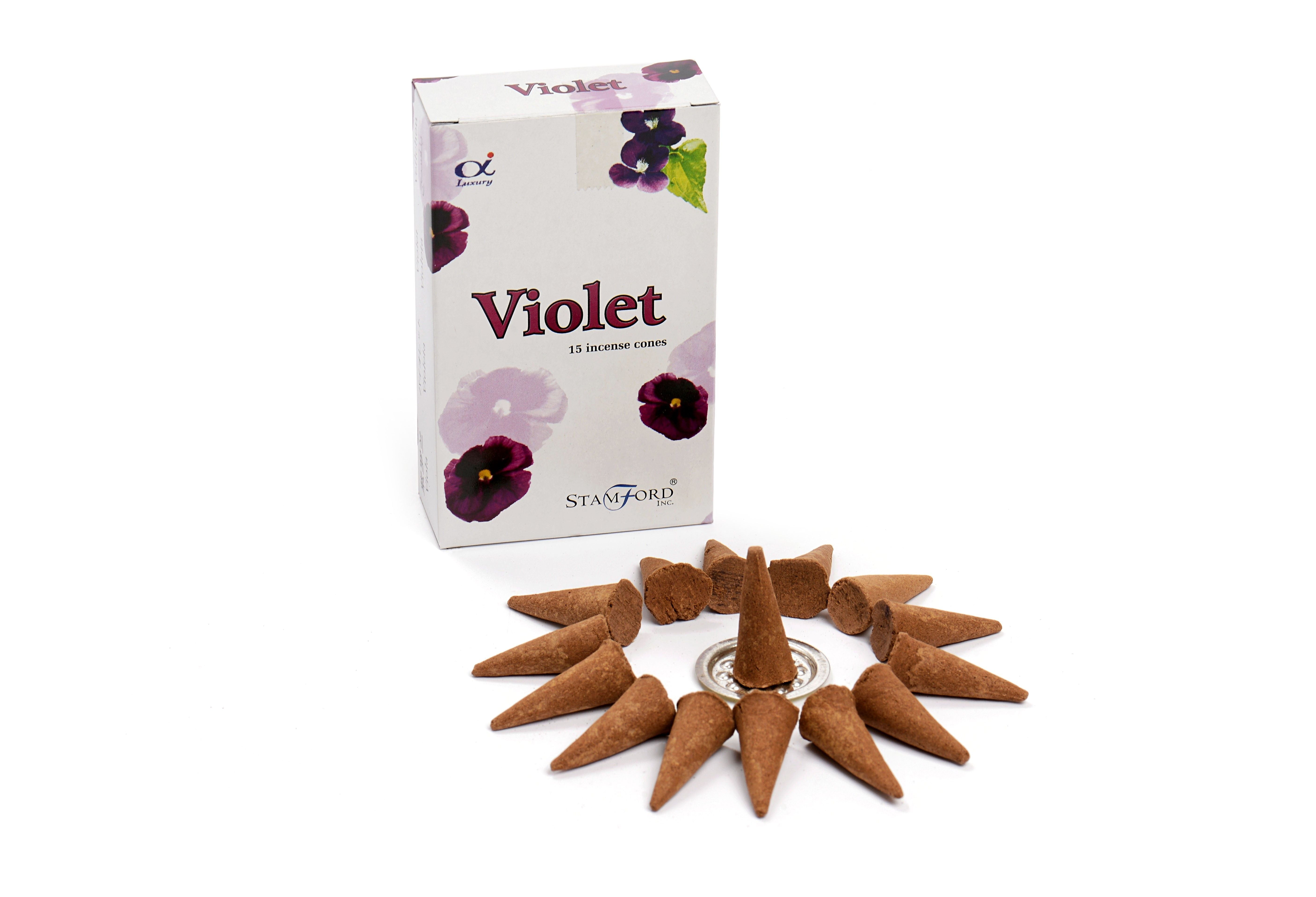 Encens Cônes Violette - Méditation & Ambiance – photo 3