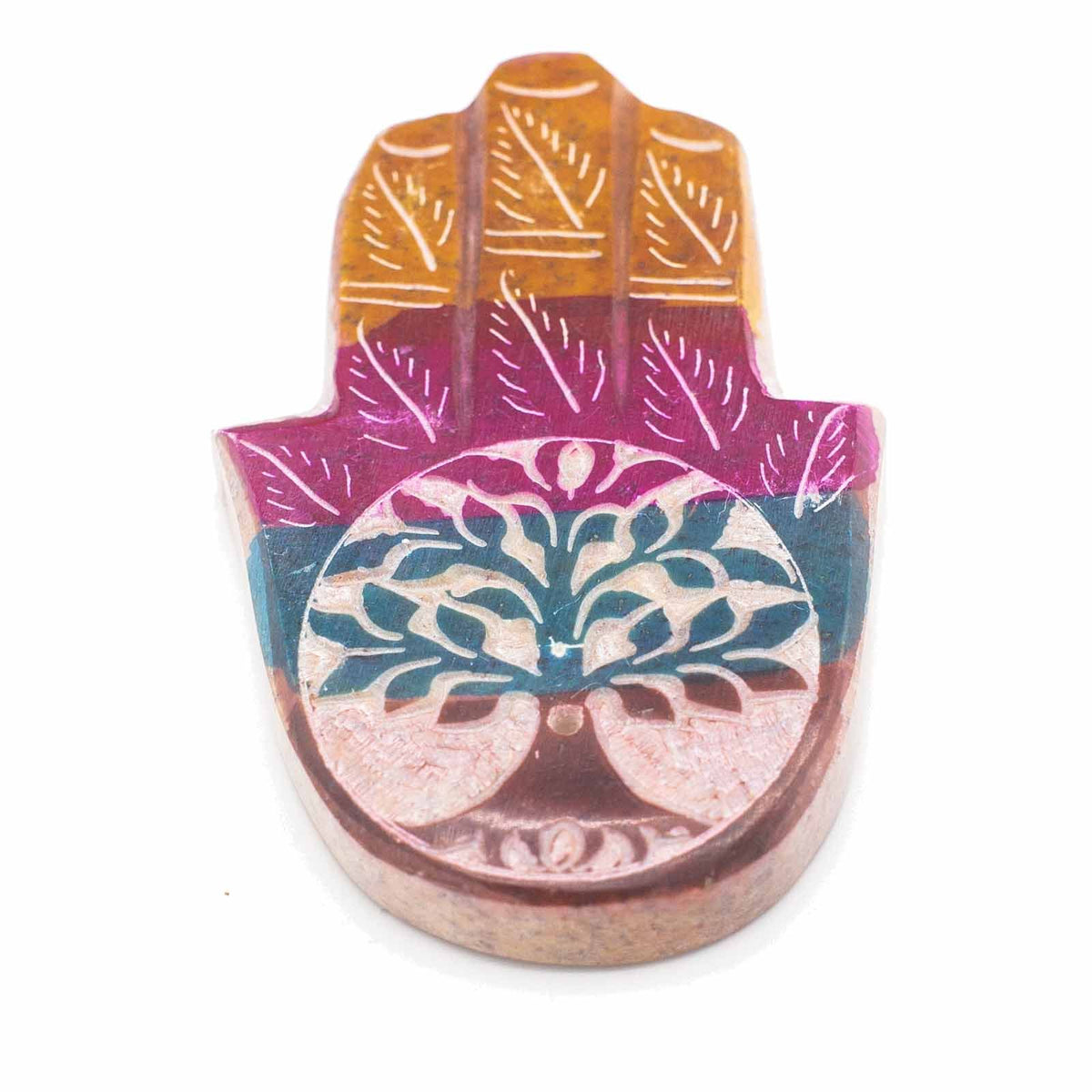 Porte-Encens Pierre Savon Hamsa 9x6cm - Arbre de Vie – photo 2