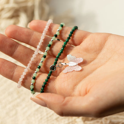 Bracelets Quartz Rose, Malachite & Aventurine — Esprit de la Forêt - photo 6