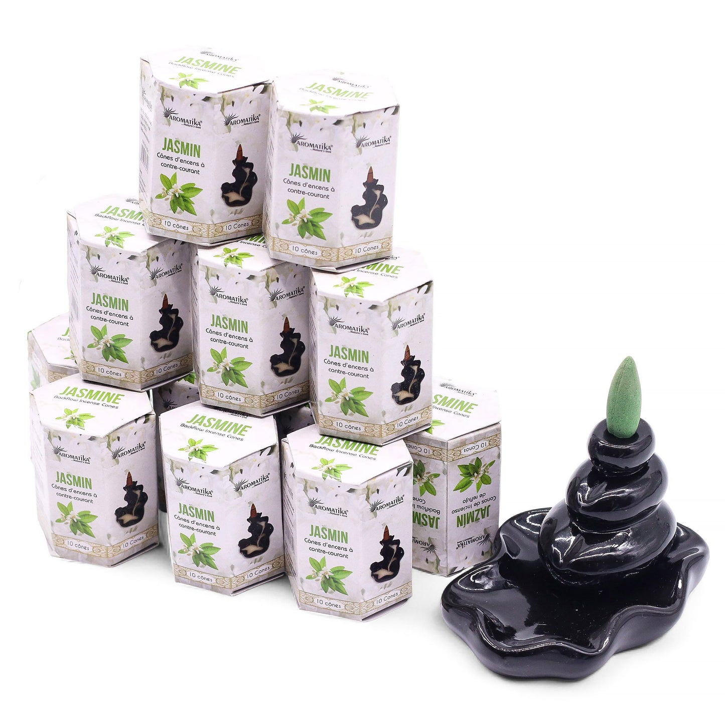 Masala Backflow Incense pack of 10 - Jasmine