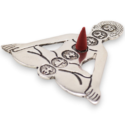 Porte-encens 7 Chakras 12x12cm - Purification & Méditation – photo 3