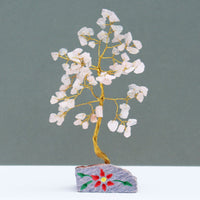 Rose Quartz Gemstone Tree - 80 Stones