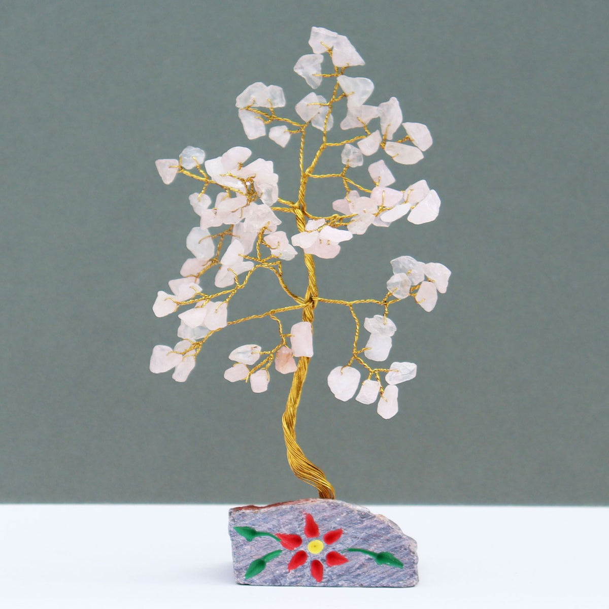Arbre de Vie Quartz Rose 15-20 cm — Amour & Harmonie – photo 2