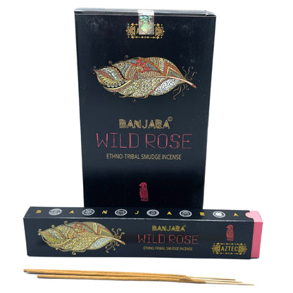 Encens Smudge Rose Sauvage Banjara - Purification & Amour