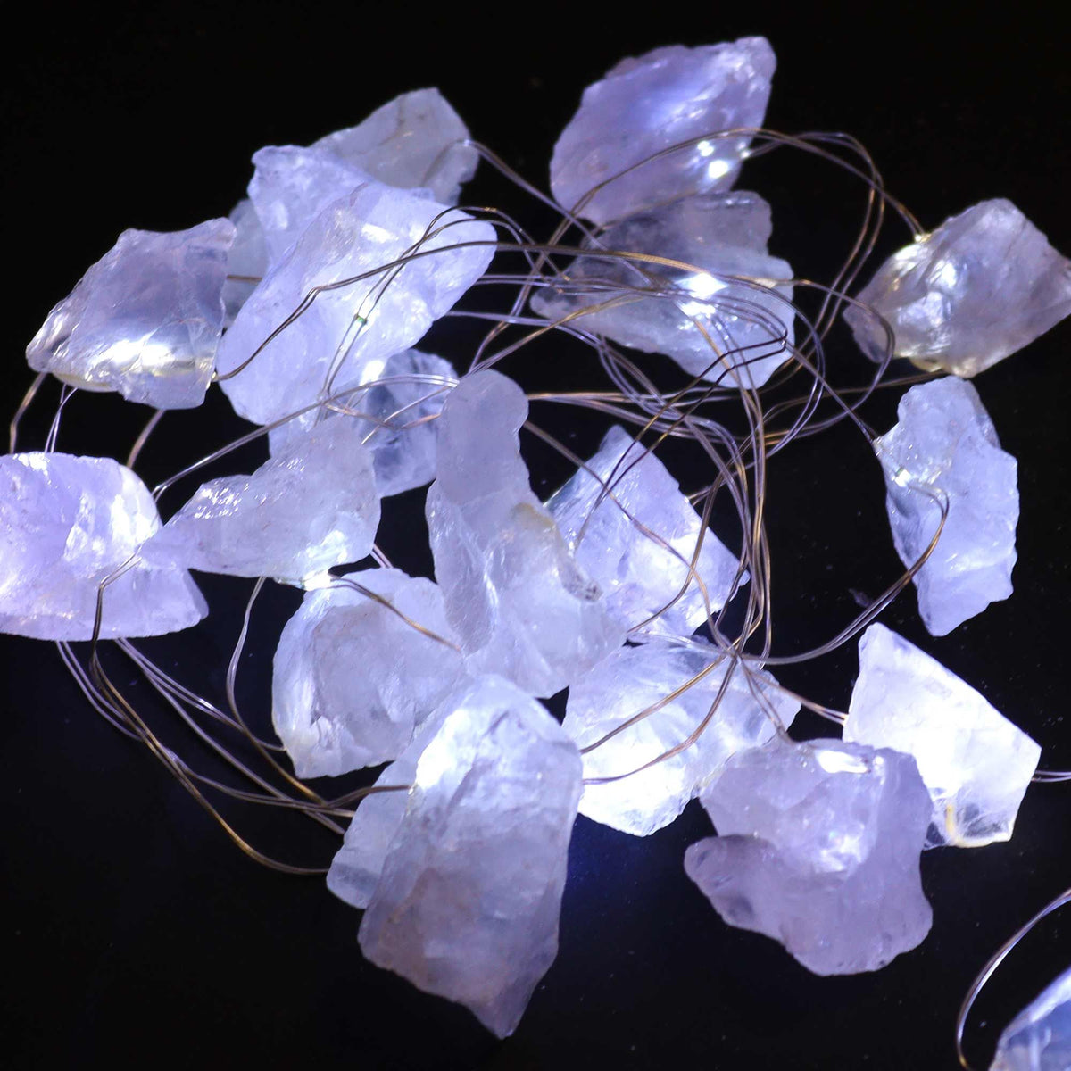 Guirlande Lumineuse en Cristal de Roche Brut — USB — 227 cm - photo 4