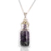 Collier flacon de pierres - Améthyste