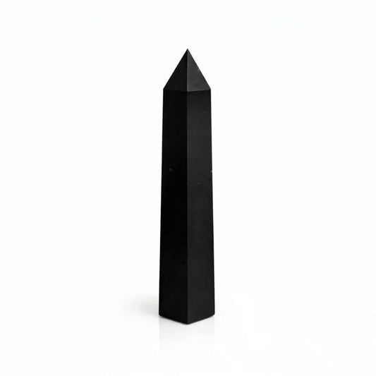 Gemstone Six Face Obelisk Point approx 17cm - Black Tourmaline – photo 4