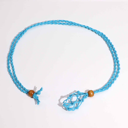 Cordon pour pendentif 45 cm - blue - photo 2