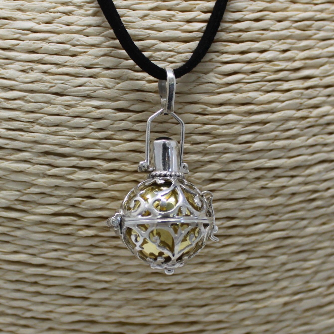 Clochette Ange Argent 925 Bali - Bijou Spirituel 18mm – photo 2
