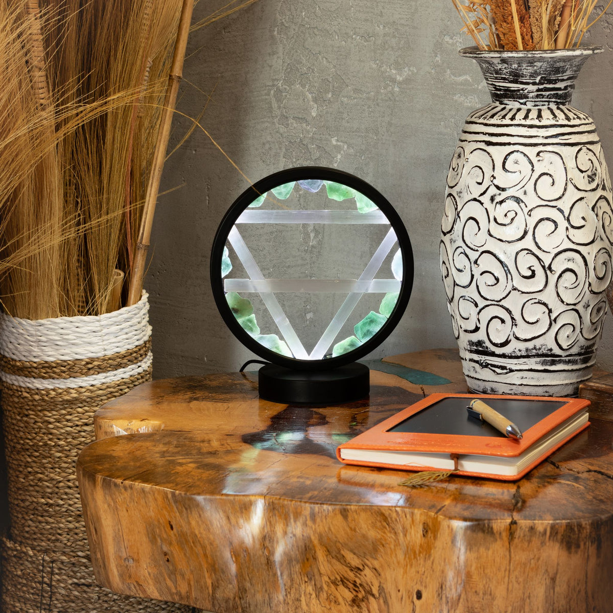 Lampe Halo Aventurine & Sélénite — Terre - photo 7