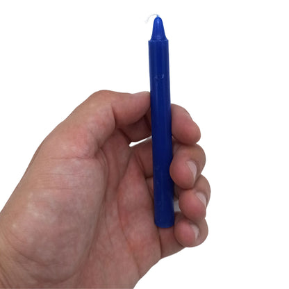 Bougies Chakra du Troisième Œil — Bleu Foncé — Boîte de 12 - photo 3