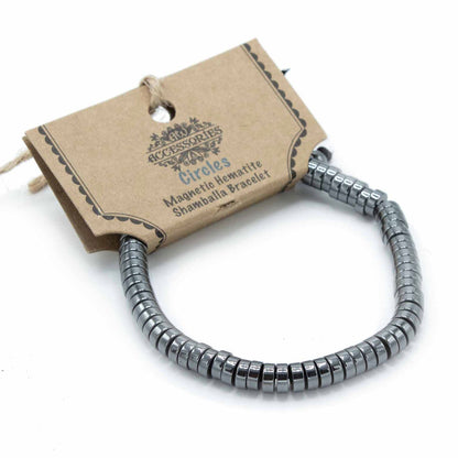Bracelet Hématite Magnétique Shamballa - Cercles Unisexe
